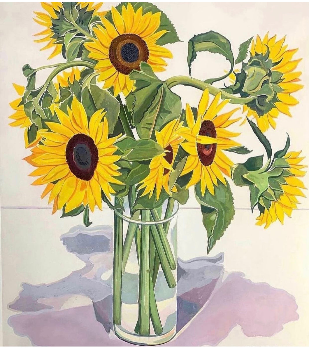 Sunflowers With Shadows